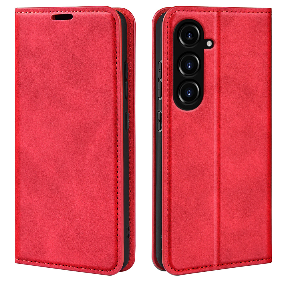 For Samsung Galaxy S23 FE PU Leather Stand Cover Skin-touch Smartphone Wallet Case For Samsung Galaxy S23 FE PU Leather Stand Cover Skin-touch Smartphone Wallet Case